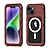 お買い得  iPhone用ケース-電話 ケース 用途 iPhone 17 Pro Max 17 Air 16 15 14 Pro Max Plus 13 Pro Max ヘビーデューティー 防水ケース マグセーフ搭載 全身保護 ワイヤレス充電をサポート リストストラップ付き アルミニウム合金 PC シリコーン