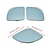 cheap Car Body Decoration &amp; Protection-2pcs Car Framless Blind Spot Mirror 360 Degree Wide Angle Universal Blind Spot Mirror