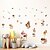 cheap Decoration Stickers-Spring Mushroom Hedgehog Butterfly Bird Removable Wall Sticker Living Room Bedroom Children&#039;s Room Study Home Decoration Wall Stickers