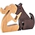 abordables Statues-Chien de compagnie cadeau commémoratif sculpture en bois chien décoration créative sculpture sur bois ornement artisanat nordique ornement