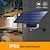 billige Udendørsvæglamper-solar pendel udendørs ip65 vandtæt 2 hoved indendørs solcellelampe med kabel fjernbetjening til gårdhave indendørs græsplæne landskab