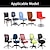 olcso Irodai szék borítója-vízálló számítógépes irodai szék huzat sztreccs forgó játékülés huzat rugalmas kukoricaszem fekete egyszínű puha tartós mosható