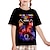 Недорогие 3d футболки мальчика-Модная футболка с короткими рукавами и принтом с алфавитом и животными, модные красочные рубашки с 3D-принтом для мальчиков и девочек