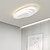 baratos Luzes de teto reguláveis-luz de teto moderna regulável com contral remoto 56cm luminária de teto embutida abajur de acrílico lustre quarto sala de estar