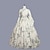 billiga Historiska- och vintagedräkter-Rokoko Victoriansk Vintage klänning Balklänning Maria Antonietta Brudkläder Dam Maskerad Karnival Bröllop Fest Klänning