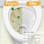 billige toalett børste-2-paks toalettrenser hardtvannsoppsamlingsfjerner med ergonomisk håndtak, toalettskål flekkringfjerner, pimpstein toalettrenser verktøy flekkhardvannsringfjerner for toalett, basseng, bad, vask