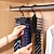 voordelige Haken &amp; bevestiging-verstelbare stropdas opbergrek 360 graden roterende huishoudelijke stropdas plank riem zijden sjaal artefact kast organisator hangers