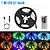cheap LED Strip Lights-1pc Smart RGB Light Strip with 44 Keys Remote Control and App Control Smart LED Light Strip for TV Backlight For Home Decoration 1/2/3/5M 30/60/90/150Leds