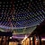 olcso LED szalagfények-napelemes háló lámpa mesh tündérfüzér lámpa 6x4 880led ip65 vízálló füzér 8 módos időzítővel távirányító kerti év gyep ünnep dekoráció színes világítás