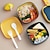 voordelige Keukenopslag-japanse cartoon creatieve plastic lunchbox meerlaags vierkant geschenk