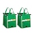 ieftine Genți deDepozitare -coș de supermarket verde îngroșat geantă de cumpărături geantă de stocare geantă de țesătură geantă de mână nețesută geantă pentru produse tv