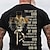 cheap Men&#039;s 3D T-shirts-Graphic Letter 1 2 3 T shirt Tee Tee Men&#039;s Graphic Polyester Shirt Vintage Shirt Short Sleeve Comfortable Tee Outdoor Casual Spring &amp; Summer Fashion Designer Clothing S M L XL 2XL 3XL