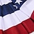 זול קישוט יום העצמאות-דגלי ארה&quot;ב פטריוטיים, קישוטי 4 ביולי בחוץ, כרזות דגל רביעיית ביולי, דגלי ארצות הברית קפלים דגל מניפה, גבעול פטריוטי לחוץ, קישוטי גביונים אדום לבן וכחול