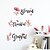 cheap Decoration Stickers-Home Decoration Flower Characters Wall Stickers Study Room Bed Room Removable Vinyl  Wall Decal 2pcs
