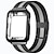 Недорогие Ремешки для часов Apple-Ремешок для часов для Apple Watch Series 8/7/6/5/4/3/2/1 / SE 45/44/42/41/40/38mm Нержавеющая сталь Замена Ремень Регулируется Миланский ремешок Браслет