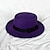 זול כובע מסיבות-כובעים צמר / אקרילי כובע פאדורה רשמי חתונה קוקטייל רויאל אסטקוט רטרו בריטי עם צבע טהור כיסוי ראש כיסוי ראש