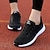 cheap Women&#039;s Sneakers-Women&#039;s Sneakers Running Shoes Athletic Non-slip Flyknit Cushioning Breathable Lightweight Soft Running Jogging Rubber Knit Summer Spring Black White Pink Black White