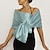 cheap Wedding Guest Wraps-Shawl &amp; Wrap Shawls Women‘s Wedding Guest Wrap Pure Elegant Sleeveless Taffeta Wedding Wraps With Pure Color For Party All Seasons