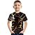 preiswerte 3D-T-Shirts für Jungen-Crack 3D Kinder Kurzarm T-Shirt Mode 3D bedruckte bunte Shirts für Jungen und Mädchen