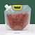 voordelige Keukenopslag-5 stuks verzegelde zak voor granen, vershoudzak, transparante opbergzak voor keukenvoedsel, vochtbestendige insectenbestendige rijstzak met schenktuiten