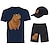 billige nyhet morsomme hettegensere og t-skjorter-Dyr Capybara T-skjorte Shorts Baseballcapen Trykt mønster Graphic Til Herre Voksne Varmstempling Fritid / hverdag