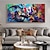 cheap Abstract Paintings-Oil Painting Handmade Hand Painted Wall Art Abstract Colorful  Home Decoration Décor Rolled Canvas No Frame Unstretched