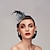 cheap Fascinators-Fascinators Kentucky Derby Hat Headpiece Feathers Net Wedding Horse Race Ladies Day Melbourne Cup Cocktail Headpieces With Feather Cap Headpiece Headwear