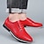 cheap Wedding &amp; Party-Men&#039;s Oxfords and Belt Set Derby Shoes Leather Shoes Dress Shoes Dress Loafers Walking Business British Daily Party &amp; Evening Leather Warm Lace-up Dark Red Black White Summer Spring
