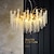 abordables Lustres-lustres led luxe moderne, 23.6 &quot;/ 31.2&quot; 8/12-lumière cristal doré pour intérieurs de maison cuisine chambre fer art branche d&#039;arbre lampe lampe créative lumière blanc chaud 110-240v