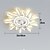 tanie Wentylatory sufitowe z oświetleniem-Wentylatory sufitowe led z możliwością ściemniania za pomocą pilota kontral kwiatowa lampa sufitowa do montażu podtynkowego akrylowy abażur żyrandol sypialnia salon