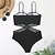 preiswerte Einteiler-Damen Badeanzug Ein Stück Normal Bademode Glatt Ausgeschnitten Schwarz Bodysuit Badeanzüge Strandbekleidung Sommer Sport