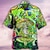 cheap Men&#039;s Camp Shirts-Men&#039;s Shirt Summer Hawaiian Shirt Graphic Prints Mushroom Cuban Collar White Light Green Red Blue Purple Casual Hawaiian Short Sleeve Print Button-Down Clothing Apparel Sports Fashion Streetwear