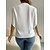 cheap Blouses &amp; Shirts-Women&#039;s Shirt Blouse Light Blue White Pink Lace Trims Plain Casual Half Sleeve V Neck Basic Regular S