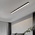cheap Dimmable Ceiling Lights-LED Ceiling Light 60cm 80cm Line Design Acrylic Metal Ceiling Lights for Living Room Office 110-240V