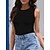 cheap Women&#039;s Jumpsuits-Women&#039;s Bodysuit High Waist Solid Color Crew Neck Casual Street Daily Regular Fit Sleeveless Black White Wine S M L Summer