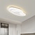 abordables Luces de techo regulables-Luz de techo moderna regulable con control remoto 56 cm lámpara de techo de montaje empotrado pantalla de acrílico lámpara de araña dormitorio sala de estar