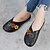 cheap Women&#039;s Sandals-Women&#039;s Mules Outdoor Slippers Outdoor Beach Cut Out Flower Flat Heel Round Toe Casual Minimalism Faux Leather Loafer Solid Color bean paste color Black
