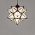 זול אורות אי-מנורות תליון לד פליז/שחור מורביה כוכבי זרעי זכוכית גוף תאורת תליון, 11 אינץ&#039;