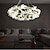 preiswerte Sputnik-Design-LED-Kronleuchter moderner Luxus, 60 cm Goldkristall für Wohnräume Küche Schlafzimmer Eisen Kunst Ast Lampe kreative Lampe Licht 110-240 V