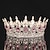 cheap Wearable Accessories-Bridal Crown Wedding Dress Headdress Birthday Adults&#039; Ceremony Versatile Rhinestone Hair Band Luxury Round Crown