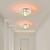 tanie Lampy sufitowe-oświetlenie sufitowe led szklany żyrandol światła do montażu podtynkowego metalowe nowoczesne wykończenia malowane wykończenia lampa sufitowa do korytarza