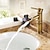 billiga Klassisk-vintage badrumsblandare blandare i bambuform, monoblock kranar för tvättrum i retrostil, antik mässing med ett handtag med ett hål monterad med varm- och kallvattenslang
