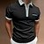 cheap Men&#039;s Polos-Men&#039;s Button Up Polos Polo Shirt Lapel Casual Holiday Fashion Basic Short Sleeve Button Pocket Color Block Regular Fit Summer Light Sky Blue Black White Red Navy Blue Blue Button Up Polos