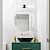 billige Indendørsvæglamper-vaskeskabsbelysning 21,5&quot; ip20 spejl forlygter jern akryl sort husholdningsmode udtrækkeligt badeværelse anti-dug toiletbord led spejl skabslampe badelys