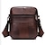 cheap Men&#039;s Bags-Men&#039;s Crossbody Bag Shoulder Bag Crossbody Bag Nappa Leather Cowhide Daily Zipper Solid Color Black Brown Coffee