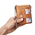 abordables tarjeteros y estuches-Billeteras HUMERPAUL para hombres billetera bifold de cuero delgada cartera masculina corta con bolsillo para monedas billetera de tarjetas multifuncional bolsa de cadena de calidad