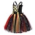 cheap Movie &amp; TV Theme Costumes-Pirates of the Caribbean Pirates of the Caribbean Dress Flower Girl Dress Tulle Dresses Girls&#039; Movie Cosplay Cosplay Black Children&#039;s Day Masquerade Dress