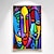 abordables Peintures portraits-Coloré toile art fait à la main picasso style peinture à l&#039;huile moderne femme abstraite figures mur photos pour salon décor
