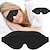 halpa Henkilökohtainen suojaus-1kpl unisilmänaamari miehille ja naisille 3D muotoiltu kuppi nukkumisnaamio ja sidottu silmän kovera muotoiltu yöuninaamio peittää valon pehmeän miellyttävän silmäsuojan matkajoogaunille musta