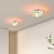 זול אורות תקרה-תקרה led אור זכוכית נברשת פלאש הר אורות מתכת בסגנון מודרני צבוע גימורים מנורת תקרה עבור מסדרון